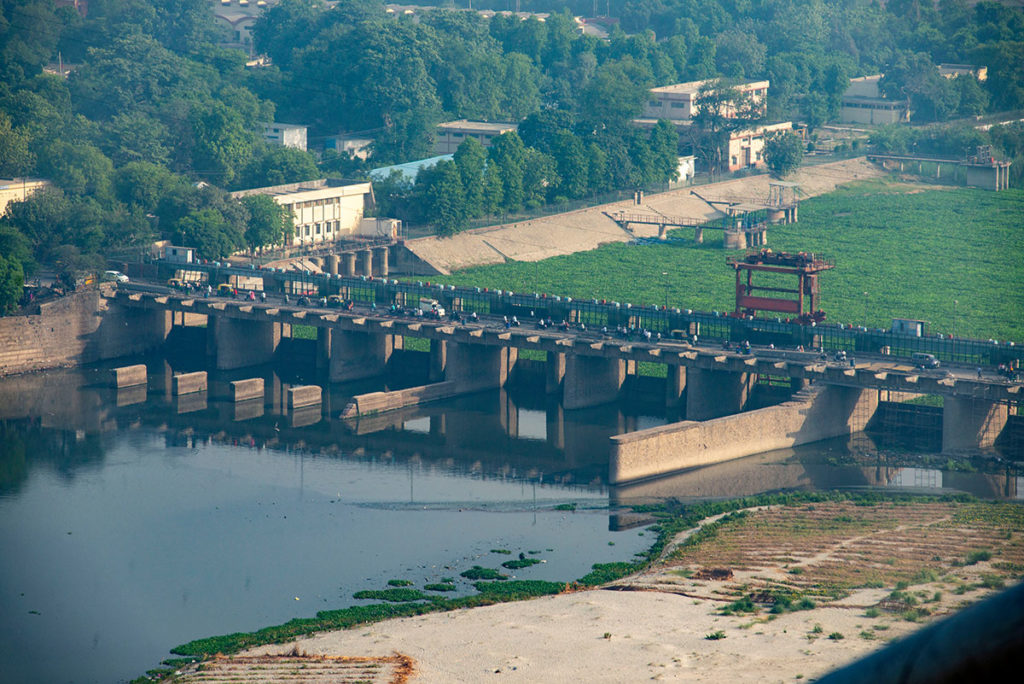 El Yamuna está casi seco, el suministro de las plantas de tratamiento de agua ha bajado un 40%.