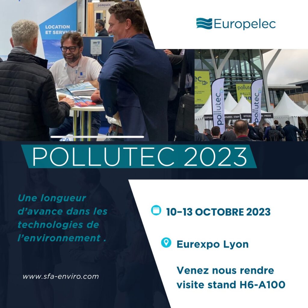 Europelec participera au salon Pollutec Eurexpo Lyon du 10 au 13 Octobre 2023