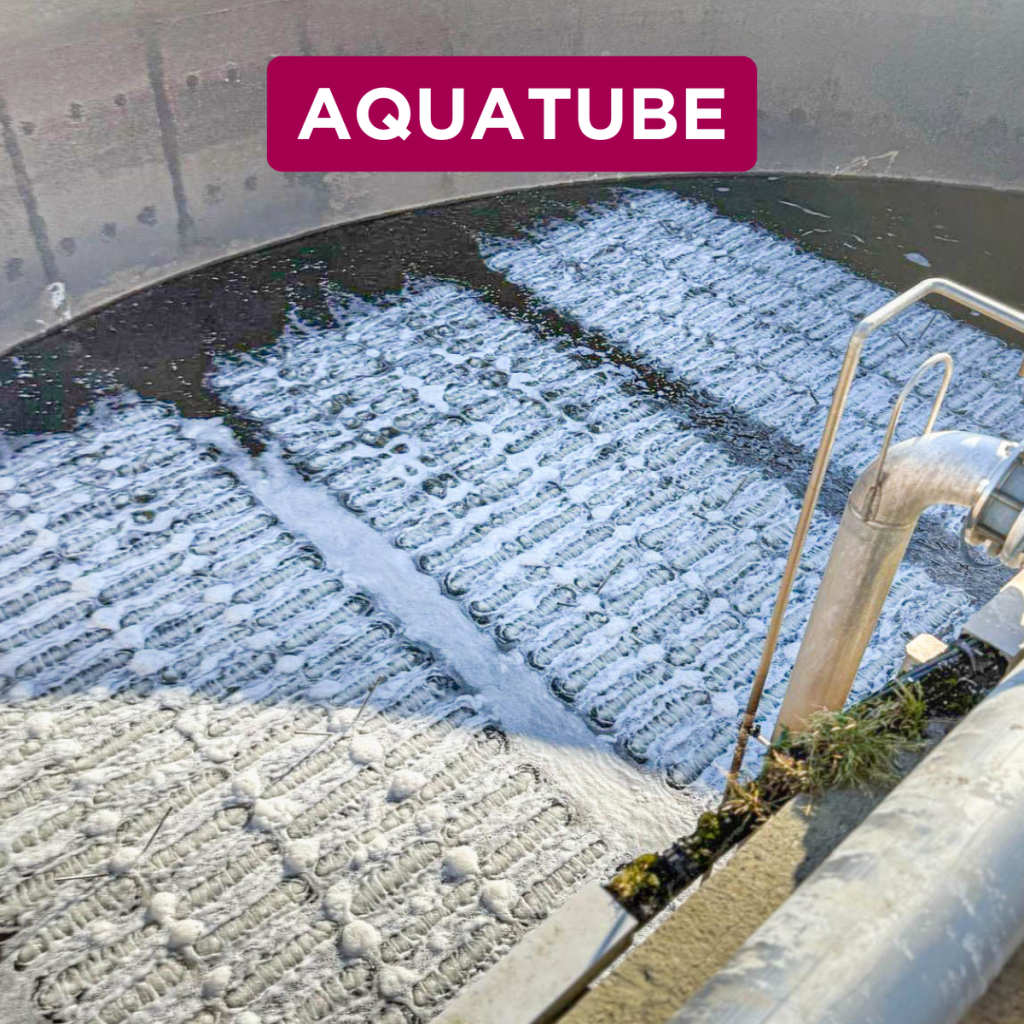 Modernization of a WWTP in Ille-Et-Vilaine: installation of 560 Aquatube 70® diffusers by Europelec