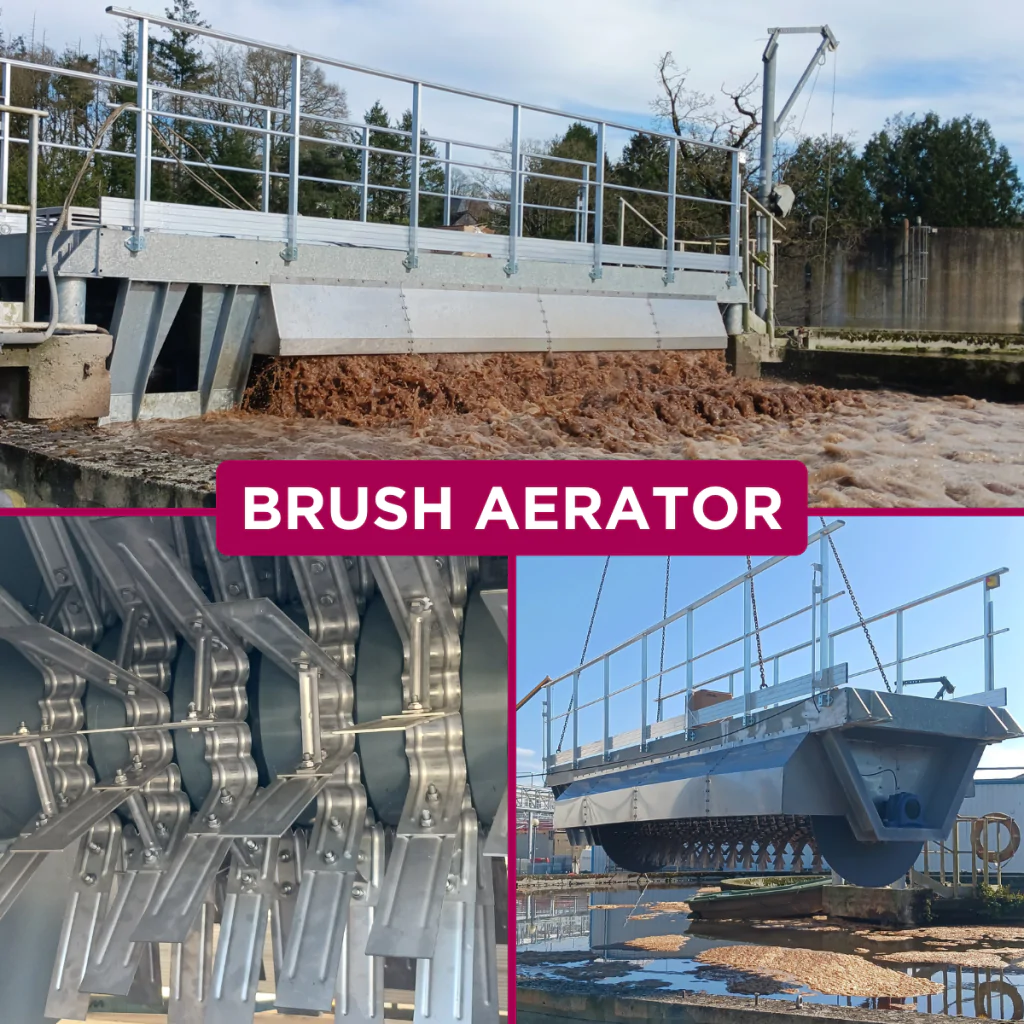 Modernisation of a WWTP in Morbihan with a 22 kW brush aerator supplied by Europelec