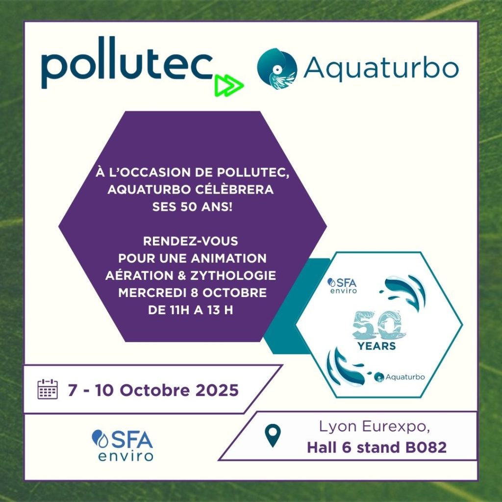 Aquaturbo fête ses 50 ans au salon Pollutec 2025
