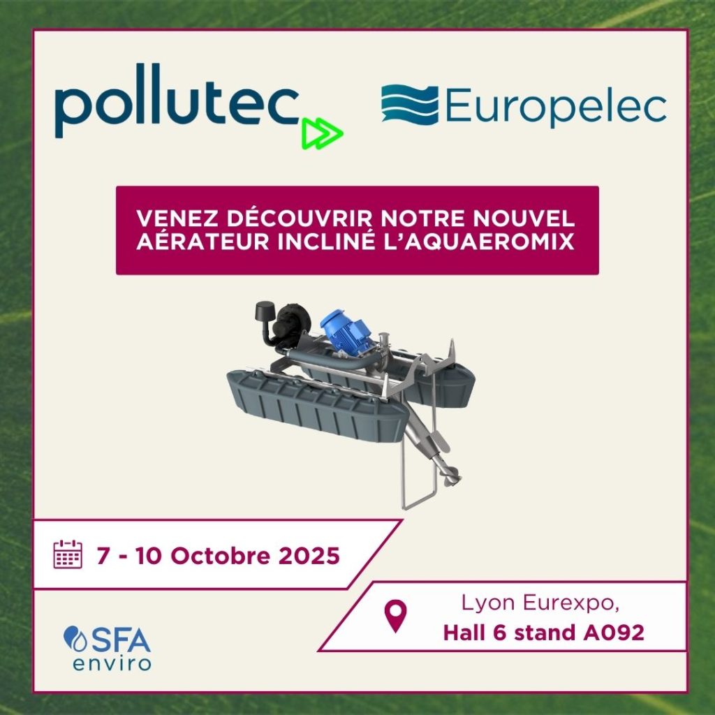 Europelec participera au salon Pollutec 2025, du 7 au 10 octobre 2025 à Lyon Eurexpo.
