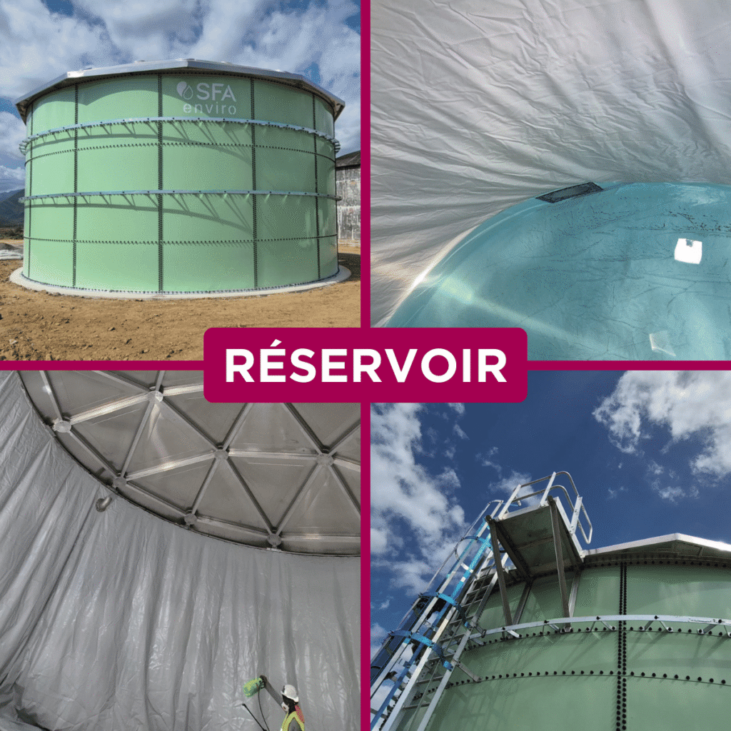 Europelec – SFA enviro : Livraison et installation d’un réservoir d’eau potable de 500m3 en Nouvelle Calédonie