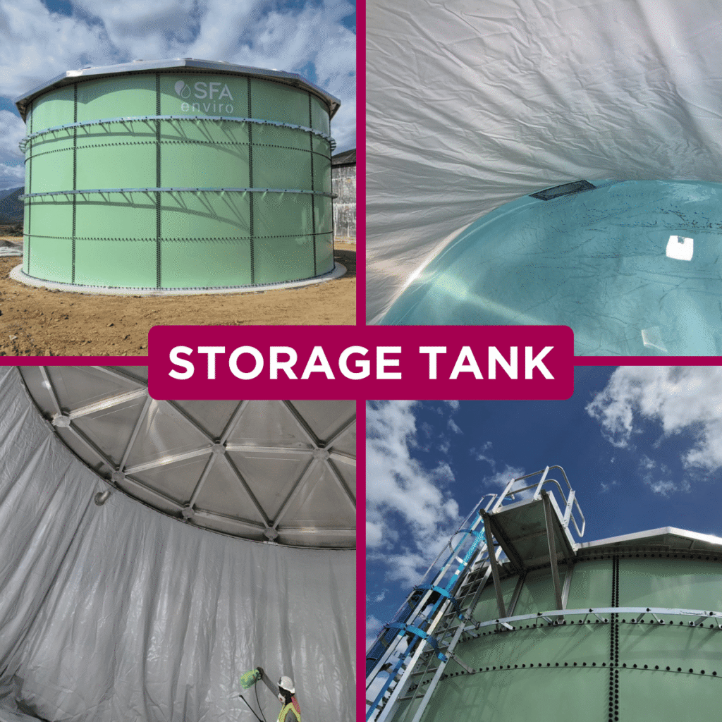 Europelec – SFA enviro: Delivery and installation of a 500 m³ drinking water storage tank in New Caledonia
